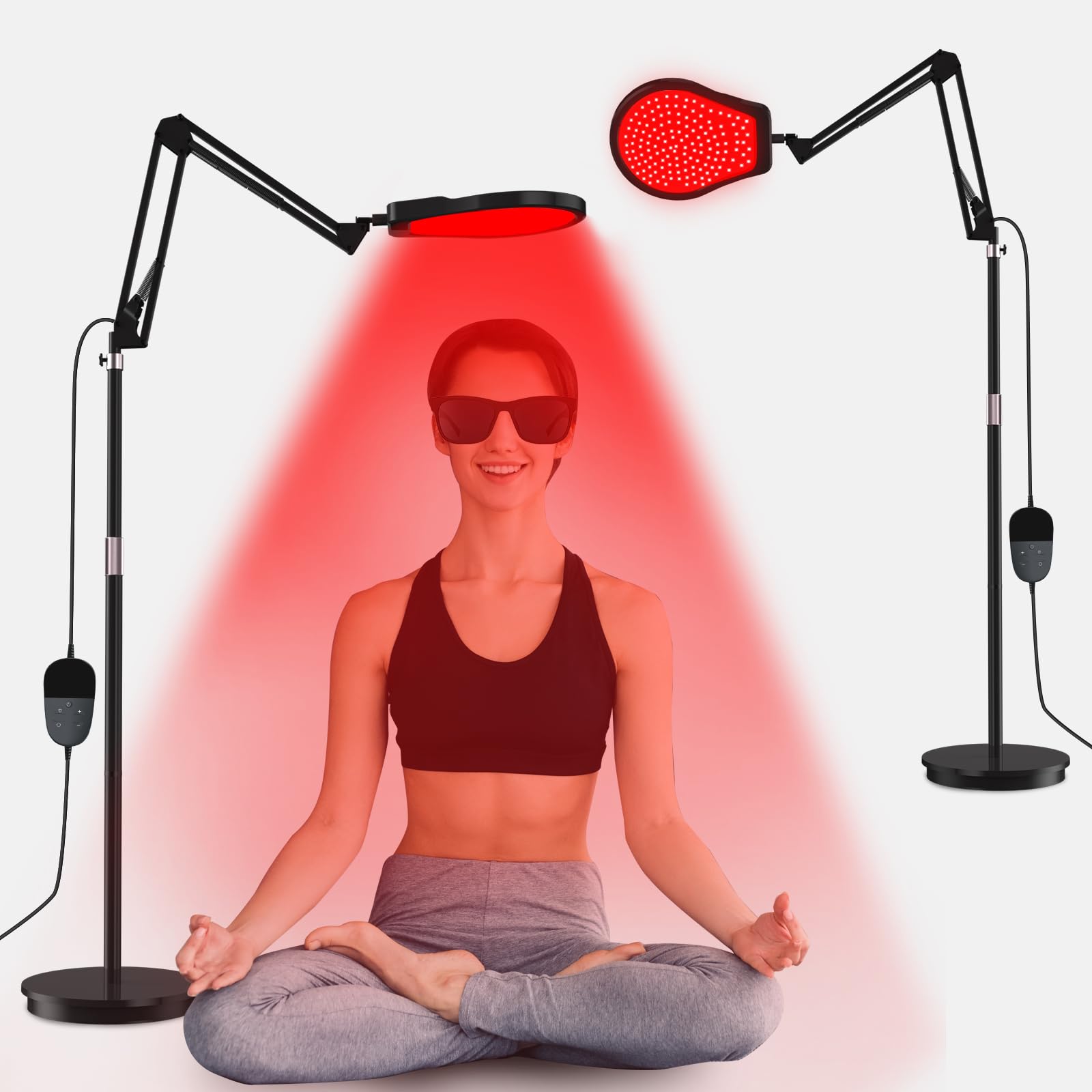Red Light Therapy for Body 660nm&850nm&940nm Infrared Light Therapy with Timer 150LEDS Infrared Red Light Therapy Lamp for Home/Office Use