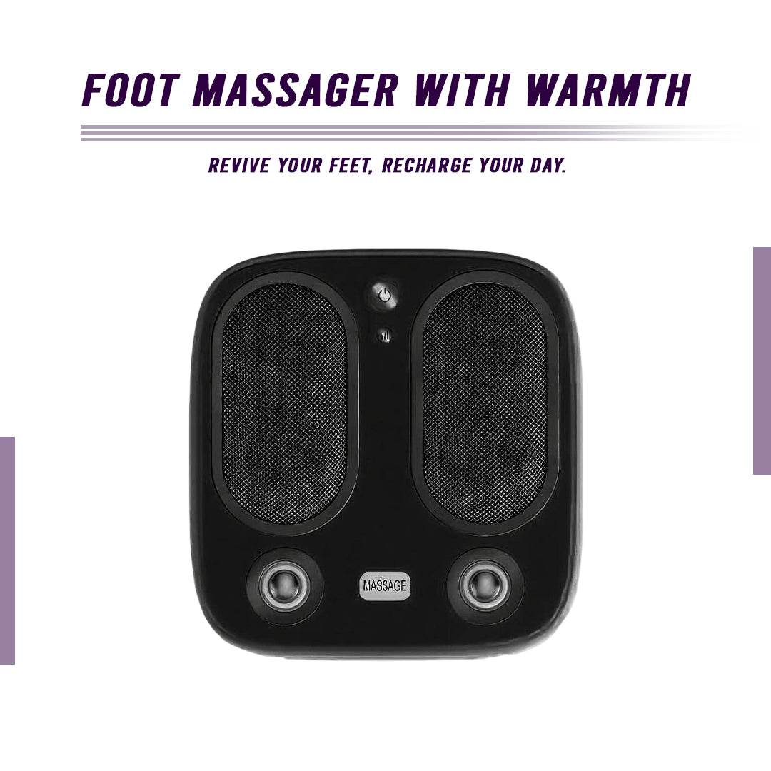 Stress & Pain Relief Foot Massager w/Heat- Deep Tissue, Circulation & Relaxing