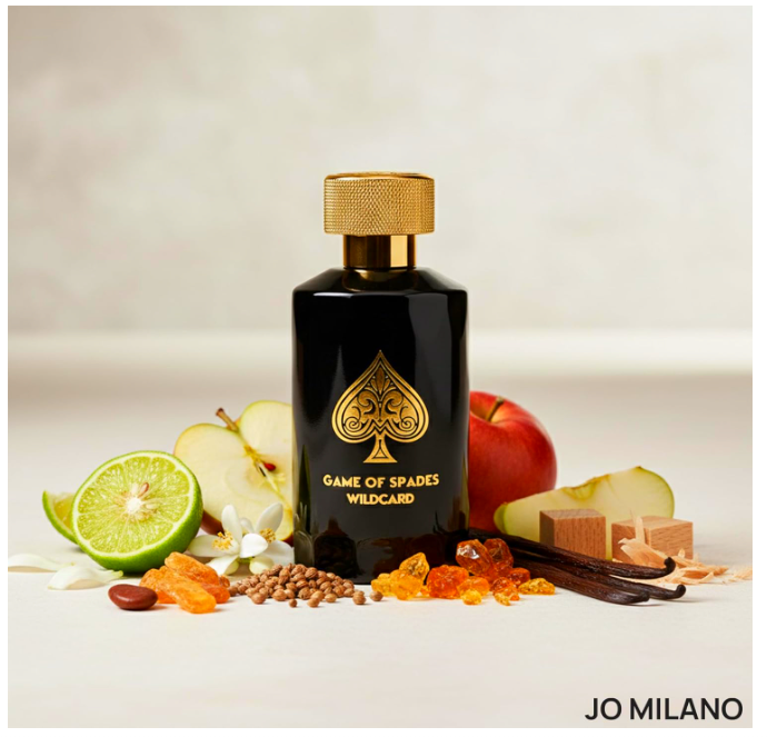 Jo Milano Game of Spades Full House Eau De Parfum Spray | 3.4 oz (100ml) | Cinnamon, Oud Wood, Neroli, Orange, Ginger Scent | Long Lasting Fragrance for Men and Women (Unisex)