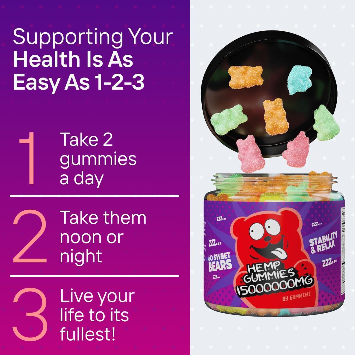 Gummies for Joint and Muscle Soreness 15000000 Mg 60 Count Healthy Bеdtime
